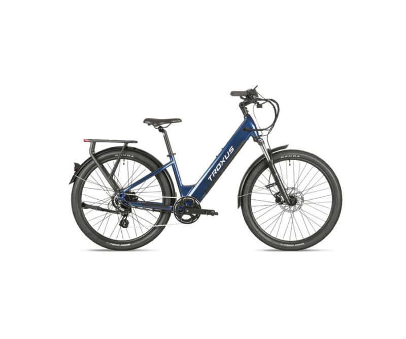 Dusk Blue Troxus Trax Lightweight Electric Bike
